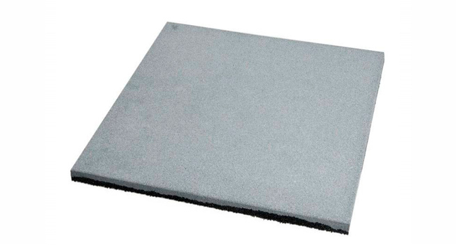 Резиновая плитка толщиной 12 мм серый