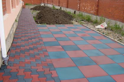 Резиновая брусчатка "Песочные часы"